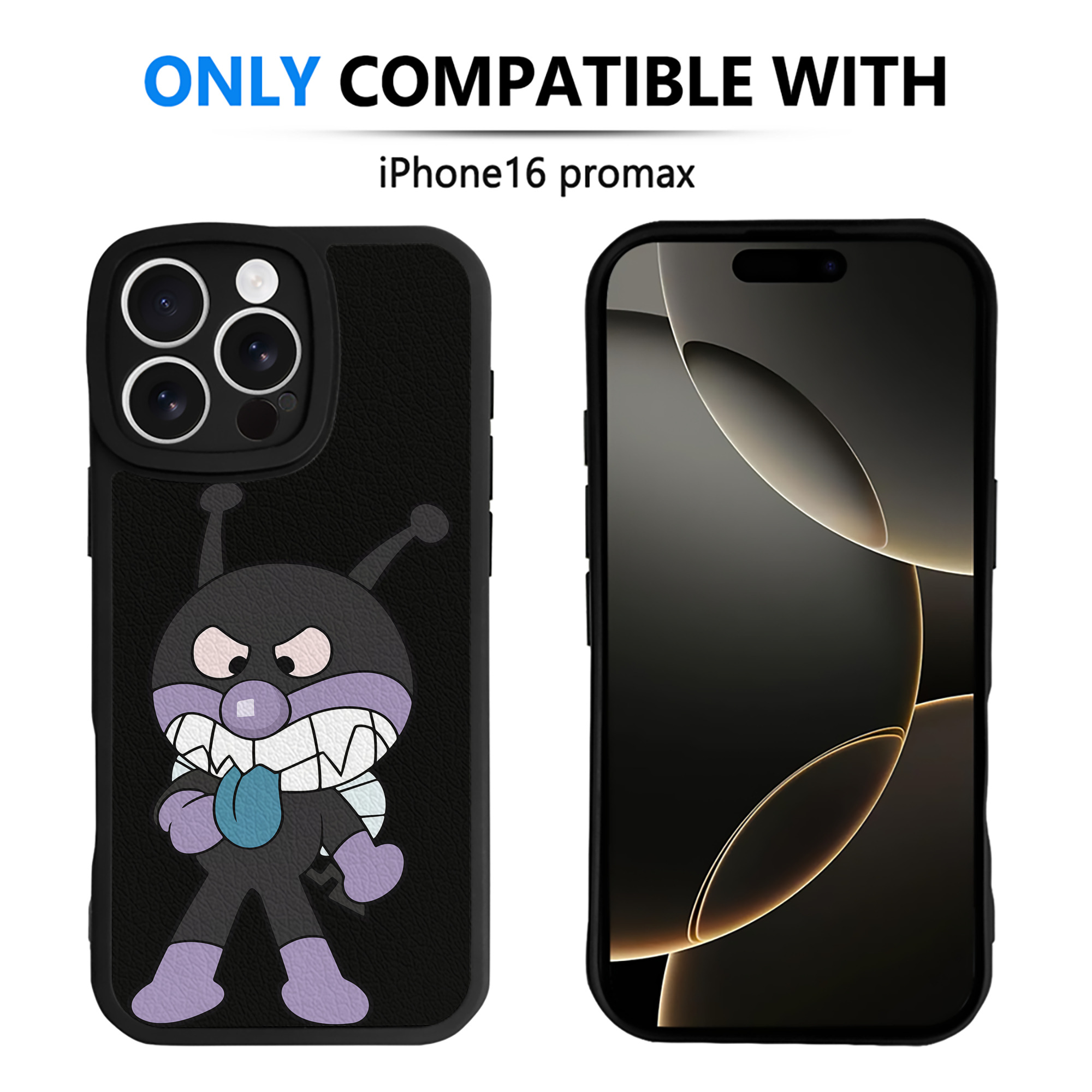 （画像用） アンパンマン Anpanman 【iPhone 16シリーズ対応】シリコンスマホケース（レザー調） 材質：シリコン